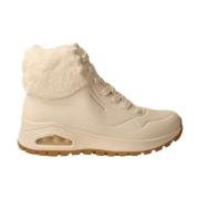 Witte Rugged Dameslaars Uno Skechers , White , Dames