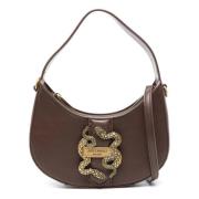 Iconische sneake halve maan schoudertas Just Cavalli , Brown , Dames