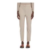 Technische Jersey Broek met Franse Zakken Max Mara , Beige , Dames