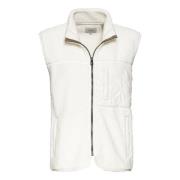 Fleecevest met opstaande kraag Camel Active , White , Heren