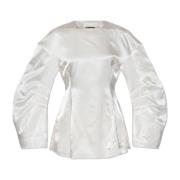 Glinsterende Top Jil Sander , White , Dames