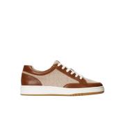 Bruine leren sneakers Ralph Lauren , Brown , Dames