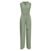 Twill Jumpsuit met Cut-Outs s.Oliver , Green , Dames