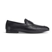 Klassieke zwarte loafers Ermenegildo Zegna , Black , Heren