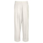 Broek IN Gabardine WOL add , White , Dames