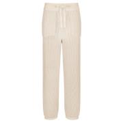 Broek IN Dubbelzijdige Ribbreisel add , Beige , Dames