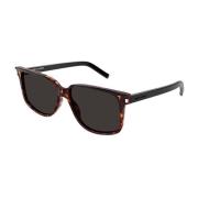 Stijlvolle Zwarte Leren Schoudertas Saint Laurent , Black , Unisex