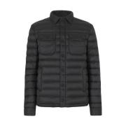 Lichte Puffer Overhemdkraag Jas Jott , Black , Heren