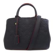 Pre-owned Canvas handbags Louis Vuitton Vintage , Black , Dames