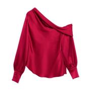 Kersen Draperen Top Simkhai , Red , Dames