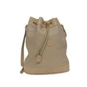 Pre-owned Leather gucci-bags Gucci Vintage , Beige , Dames