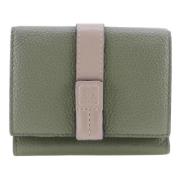 Pre-owned Leather wallets Loewe Pre-owned , Green , Dames