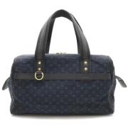 Pre-owned Canvas handbags Louis Vuitton Vintage , Blue , Dames