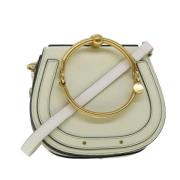 Pre-owned Leather handbags Chloé Pre-owned , White , Dames