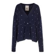 Bell Cardigan in Trendy Stijl Semicouture , Blue , Dames