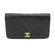 Pre-owned Leather chanel-bags Chanel Vintage , Black , Dames