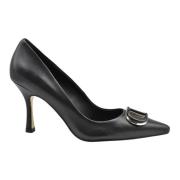 Zwarte Veterschoenen Elegante Stijl Twinset , Black , Dames