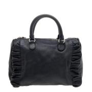 Pre-owned Leather handbags Valentino Vintage , Black , Dames