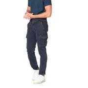 Slim Cargo Broek Chile Blauw Navy Mason's , Blue , Heren