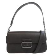 Pre-owned Leather shoulder-bags Coach Pre-owned , Black , Dames