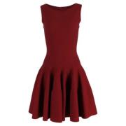 Pre-owned Wool dresses Alaïa Pre-owned , Red , Dames