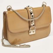 Pre-owned Fabric shoulder-bags Valentino Vintage , Beige , Dames