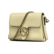 Pre-owned Leather gucci-bags Gucci Vintage , White , Dames