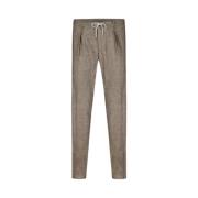 Elegante Slim-fit Broek Profuomo , Brown , Heren