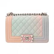 Pre-owned Leather chanel-bags Chanel Vintage , Multicolor , Dames