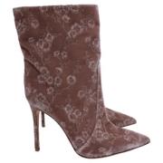 Pre-owned Velvet boots Gianvito Rossi Pre-owned , Pink , Dames