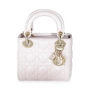 Pre-owned Leather dior-bags Dior Vintage , White , Dames