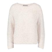 Gebreide trui met pailletten Betty & Co , Beige , Dames