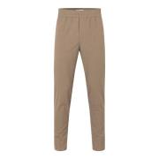 Hoge taille slim fit taps toelopende broek Samsøe Samsøe , Beige , Her...