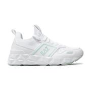 Lage sneakers in wit Emporio Armani EA7 , White , Heren