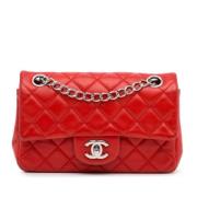 Pre-owned Leather crossbody-bags Chanel Vintage , Red , Dames