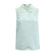 Pre-owned Cotton tops Miu Miu Pre-owned , White , Dames