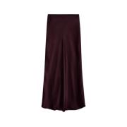 Zijden Bar Rok Anine Bing , Purple , Dames