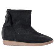 Pre-owned Suede boots Isabel Marant Pre-owned , Black , Dames