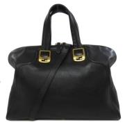 Pre-owned Leather fendi-bags Fendi Vintage , Black , Dames