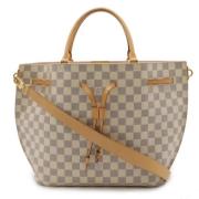 Pre-owned Canvas louis-vuitton-bags Louis Vuitton Vintage , Beige , Da...