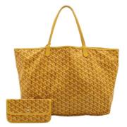 Pre-owned Canvas shoulder-bags Goyard Vintage , Yellow , Dames