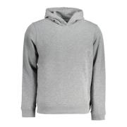 Sport Hoodie Grijs Lange Mouw Polyester Calvin Klein , Gray , Heren