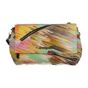 Gele Schoudertas met Afneembare Banden Desigual , Multicolor , Dames