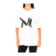 T-shirt met korte mouwen en geribbelde afwerking Calvin Klein , White ...