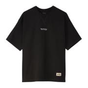 Zwart Katoen Regular Fit T-Shirt Evisu , Black , Heren