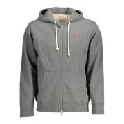 Sweatshirt met rits voor mannen in grijs Levi's , Gray , Heren