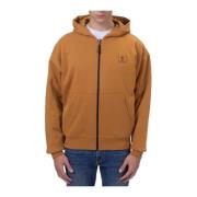 Bruine Omkeerbare Rits Hoodie Relaxte Pasvorm Timberland , Brown , Her...