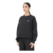 Klassieke Zwarte Crewneck Sweater Puma , Black , Dames