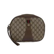 Pre-owned Leather gucci-bags Gucci Vintage , Beige , Dames