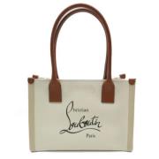 Pre-owned Canvas shoulder-bags Christian Louboutin Pre-owned , Beige ,...